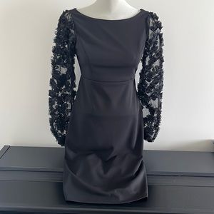 New with Tag Black Dress with Mesh Sleeves, size S